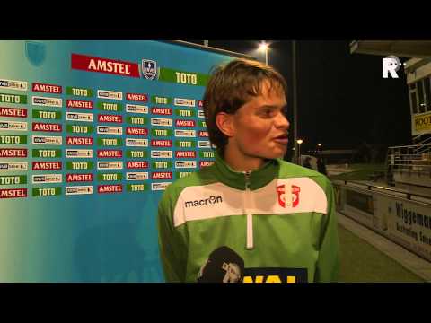 Quincy Boogers na zijn debuut voor FC Dordrecht in Sneek