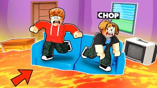 ROBLOX CHOP AND FROSTY PLAY FLOOR IS LAVA IN EXTREME SITUATIONS