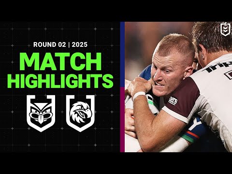 NRL Highlights | NRL Match Highlights 2025 | Warriors v Sea Eagles | Round 2, 2025