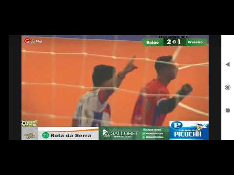 Segundo gol do União Parobé na vitória sobre o Cruzeiro Futsal pelo Gauchão de Futsal Série B
