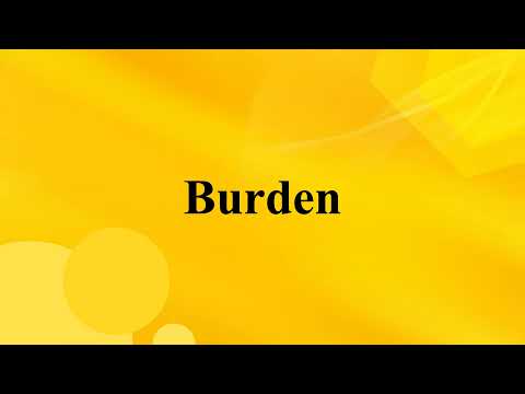 How to pronounce BURDEN in English in American accent.