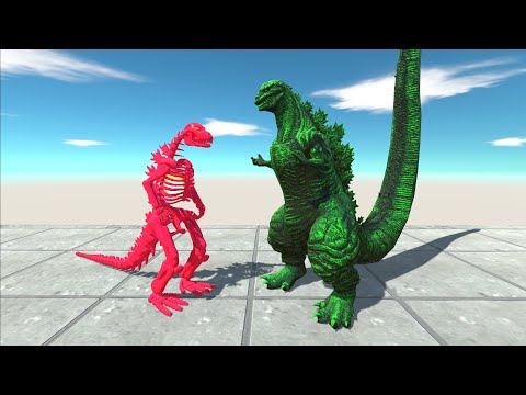 Modern Weapon War -Team Skeleton Godzilla Red  VS MechaGodzilla 2021 + Shin Godzilla x Kong - ARBS