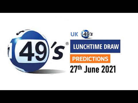 27.06.2021 | UK 49’s LUNCHTIME Lotto Predictions for today | BOOM💥 |  🇬🇧  |