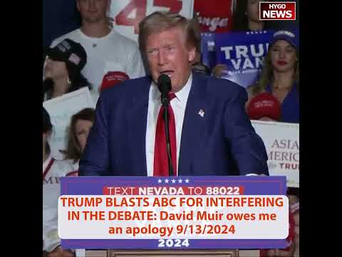 TRUMP BLASTS ABC DEBATE: David Muir owes me an apology, We dismantled her terrible record