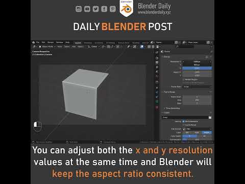 How to keep the Aspect Ratio consistent in Blender