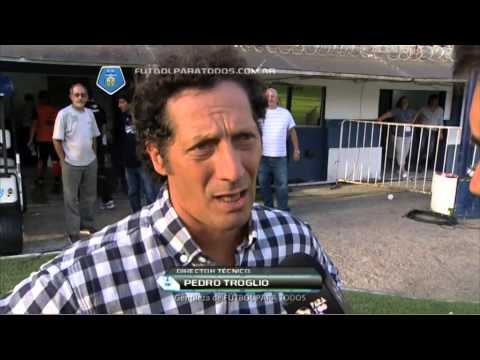 Pedro Troglio. Gimnasia 3 Newell's 0. Final 2014. Fecha 2. Fútbol Para Todos.