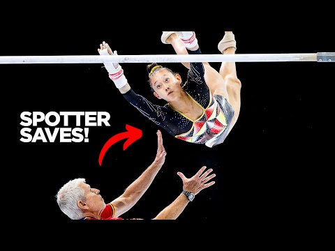 20 Moments Where Spotters ACTUALLY Helped in Gymnastics