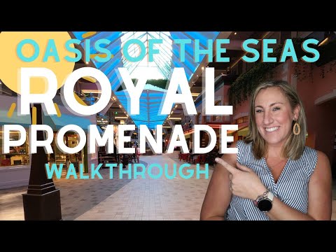 Royal Promenade Full Walk Through onboard Oasis of the Seas Royal Caribbean #cruise #travel 4K