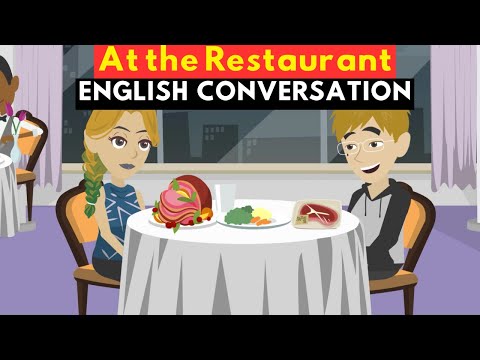 No restaurante Conversação em inglês eu pratico inglês diariamente