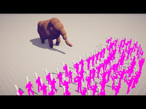 MAMMOTH vs UNITS - Totally Accurate Battle Simulator TABS