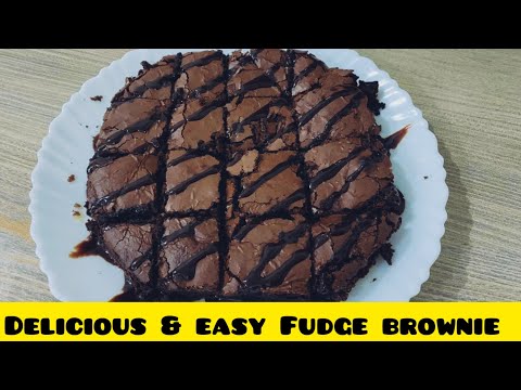 chocolate fudge brownie recipe || easy and quick recipe