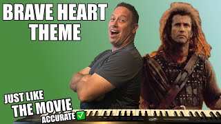 Piano Lesson Theme Music From Braveheart Tutorial - The 18th Hired Request