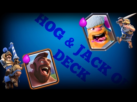 CLASH ROYALE HOG & lumberJACK OP DECK