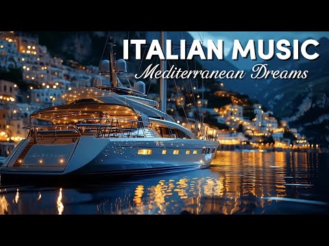 ✨ Mediterranean Nights | Relaxing Music & Luxury Yacht Cruise On the Italian coast ⛵️