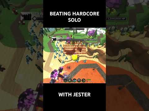 BEATING HARDCORE SOLO | ROBLOX Tower Defense Simulator