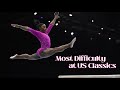 Most Difficult Routines at 2024 US Classics