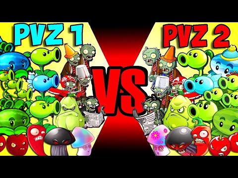 Team PvZ 1 vs PvZ 2 - Who 's Best Team Plants? - Plants VS Zombies 2 Gameplay