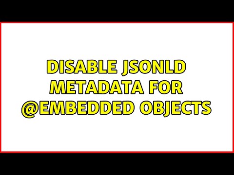 Disable jsonld metadata for @Embedded objects