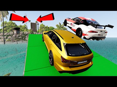 Big High Ramp Jumps - Sports Lux Car Crashes Challenge #6 BeamNG Drive