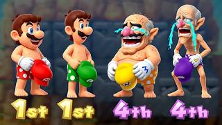 【マリオパーティ10】ミニゲーム対決！マリオVSルイージVSワリオVSワルイージ 4K (UHD)