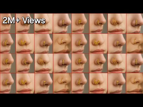 40+ Latest Lightweight Gold Nose Ring Designs | Beautiful सोने की नथ डिज़ाइन 2025 | New Gold Nosepin