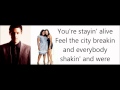 Glee- Staying Alive Lyrics 