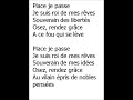 lyrics place je passe 