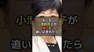 小池百合子が辞任に追い込まれたら　#shorts #政治 #小池百合子