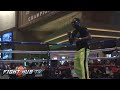 Adrien Broner vs. John Molina Jr. - Broner MGM workout & arrival