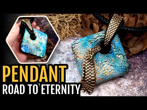 "The Road to Eternity" - Amazing polymer clay jewelry project! How to make. Polymer clay tutorial.