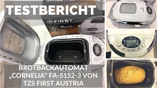 ► Unboxingvideo des Brotbackautomaten „Cornelia“ FA-5152-3 von TZS First Austria auf Deutsch ☑