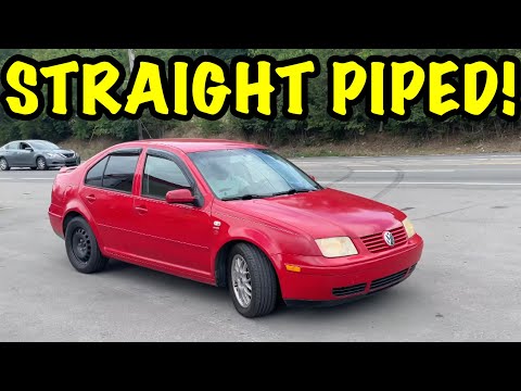 We Straight Piped a VW Jetta 1.8L Turbo!