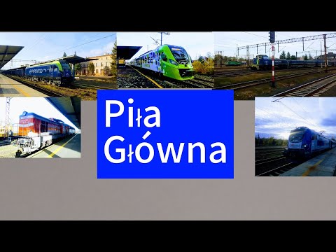 Popołudniowe Pociągi Regio,IC,towarowe na stacji Piła Główna 31.10.2025r. Jesień 