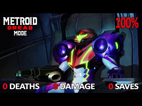 Metroid Dread Mode 100%: 0 Deaths, 0 Damage, 0 Saves