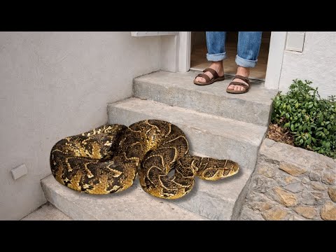 Deadly Snake On His Steps