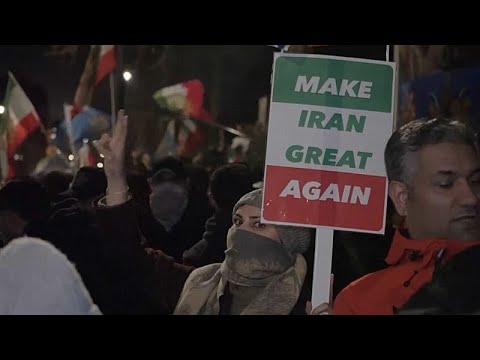 Video Thumbnail: Protesters demonstrate outside Iranian Embassy in London amid unrest in Iran