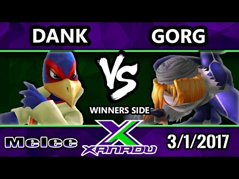 S@X 191 - Dank (Falco) Vs. Gorg (Sheik) - SSBM Tournament - Smash Melee
