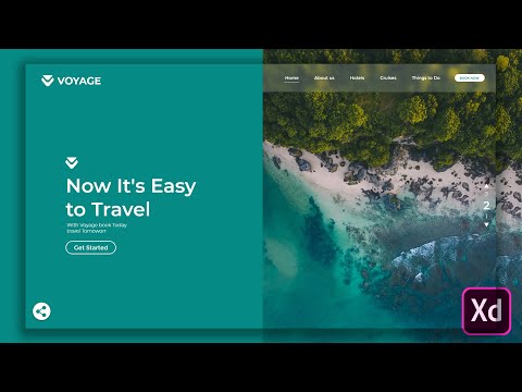 Wireframing and designing a Travel website in Adobe Xd 2020