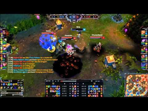 Wildturtle, aphromoo & Bjergsen vs. Snoopeh, Sneaky & LemonNation - LoL Challenger NA SoloQ