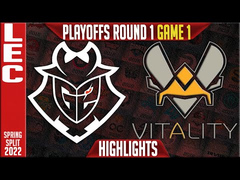 G2 vs VIT Highlights Game 1 | Round 2 LEC Playoffs Spring 2022 | G2 Esports vs Team Vitality G1
