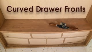 Curved Drawer Fronts - Woodworking Hand Tool Cabinet Build - Part 4 Cabinetmaking