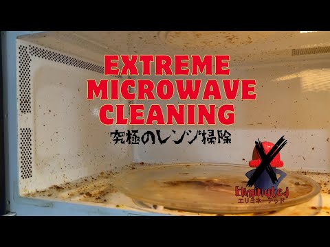【Clean My Messy House】Cleaning my extremely dirty microwave : esp6