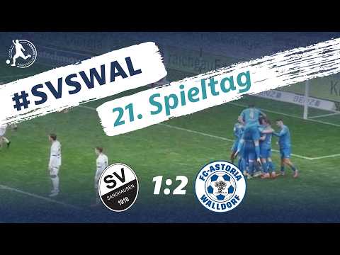 A close call, but a win! | SV Sandhausen - FC-Astoria Walldorf | Matchday 21, RLSW