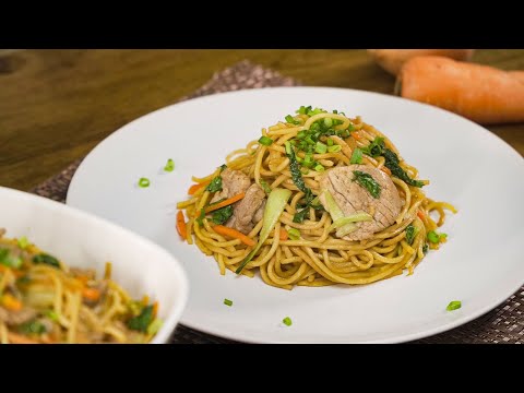 Savory Pan-Fried Noodle - PORK LO MEIN | Recipes.net