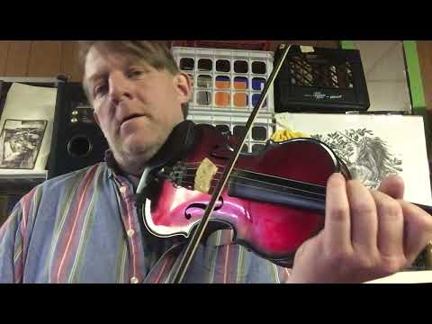 OOTBB 0091.3 Riffing to a Jesse Maw Drone Angus Young AC/DC Fiddle Practice