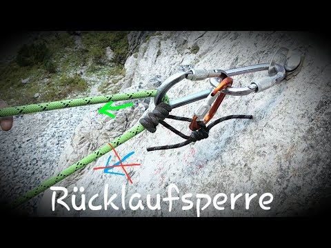 Mountain rescue - backstop with Prusik