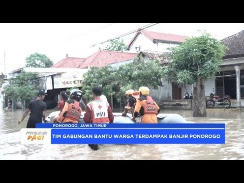 POLRES PONOROGO TINJAU LOKASI BANJIR