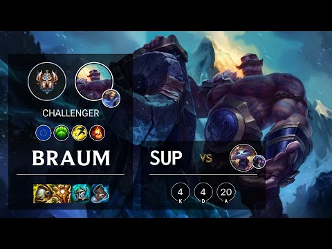 Braum Support vs Yuumi - EUW Challenger Patch 11.18