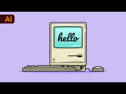Lets draw the Youtube Button Adobe Illustrator Flat Design Tutorial