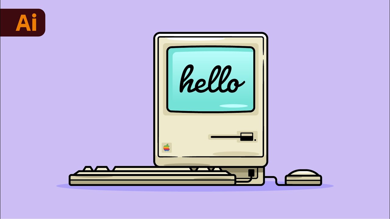 Adobe Illustrator Beginner Tutorial - Create Flat Design Illustration